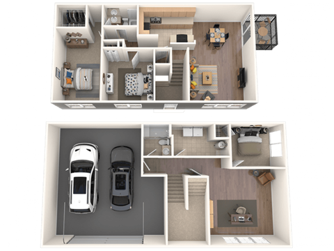 Floor plan for 3 beds, 1.5 baths, 1340 sqft
